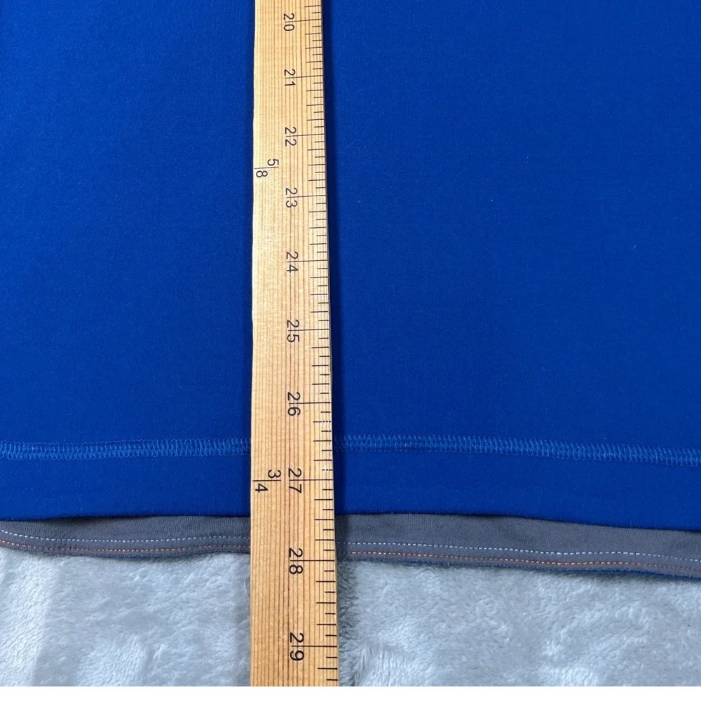 Lululemon Mens Medium Blue Running Pullover Thumbhole Long Sleeve Athletic Top